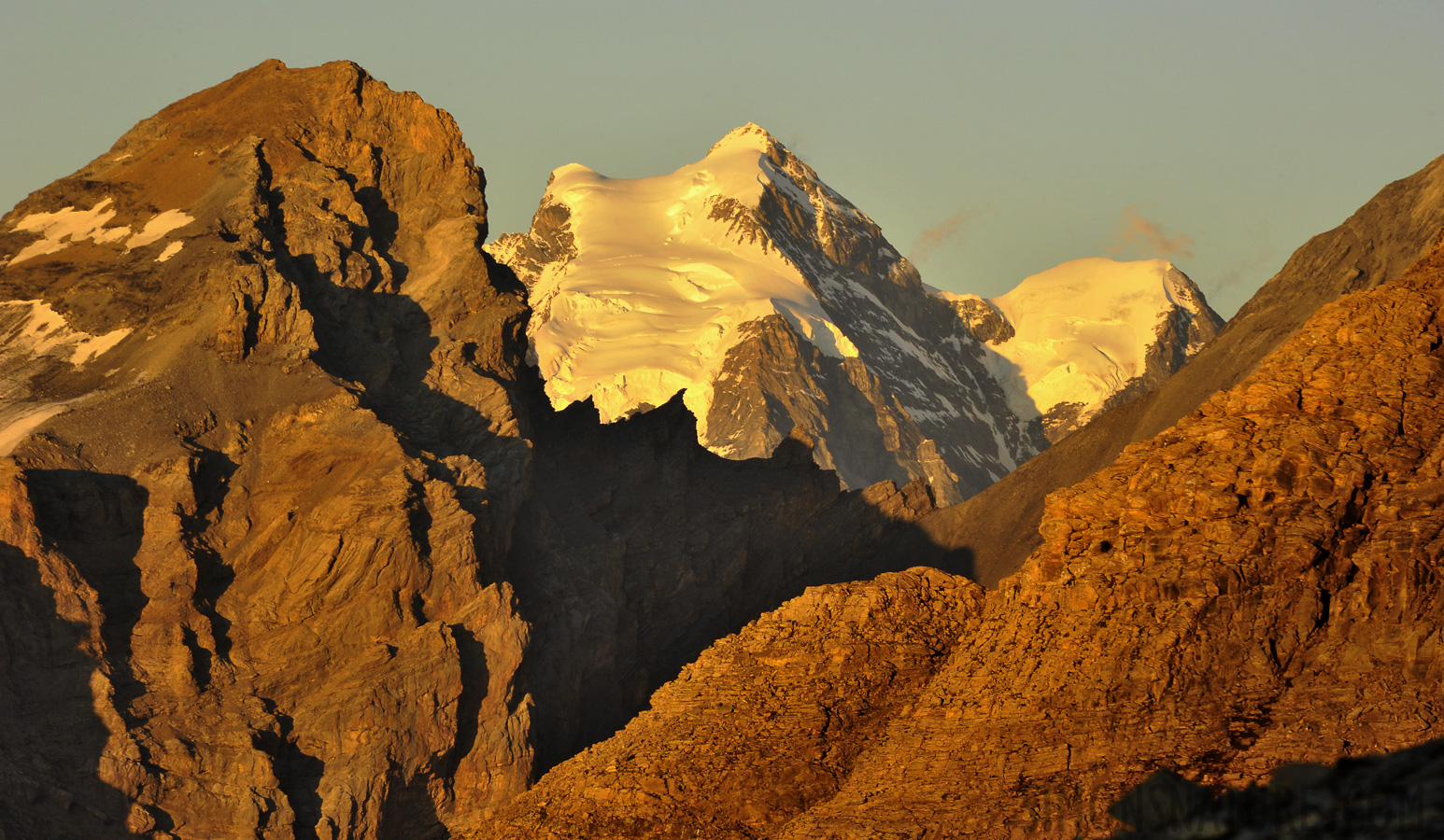 Sonnenuntergang auf 2840 m über Meer 